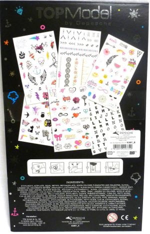 Top Model Temporary Tattoo Book Depesche