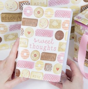 Sweet Thoughts Biscuit A5 Notebook - Sass and Belle