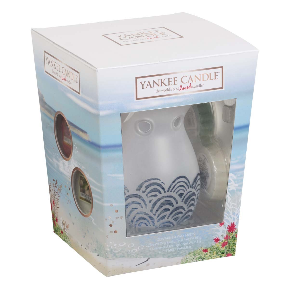 Yankee Candle Melt Warmer & 4 Wax Melt Coastal Living Gift Set
