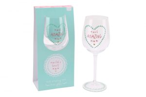 Most Amazing Mum Wine Glass