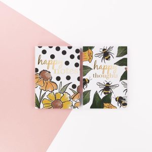 Secret Garden Two Pack of Notebooks - Happy Thoughts and Happy Notes - Soul UK, SGNBP03