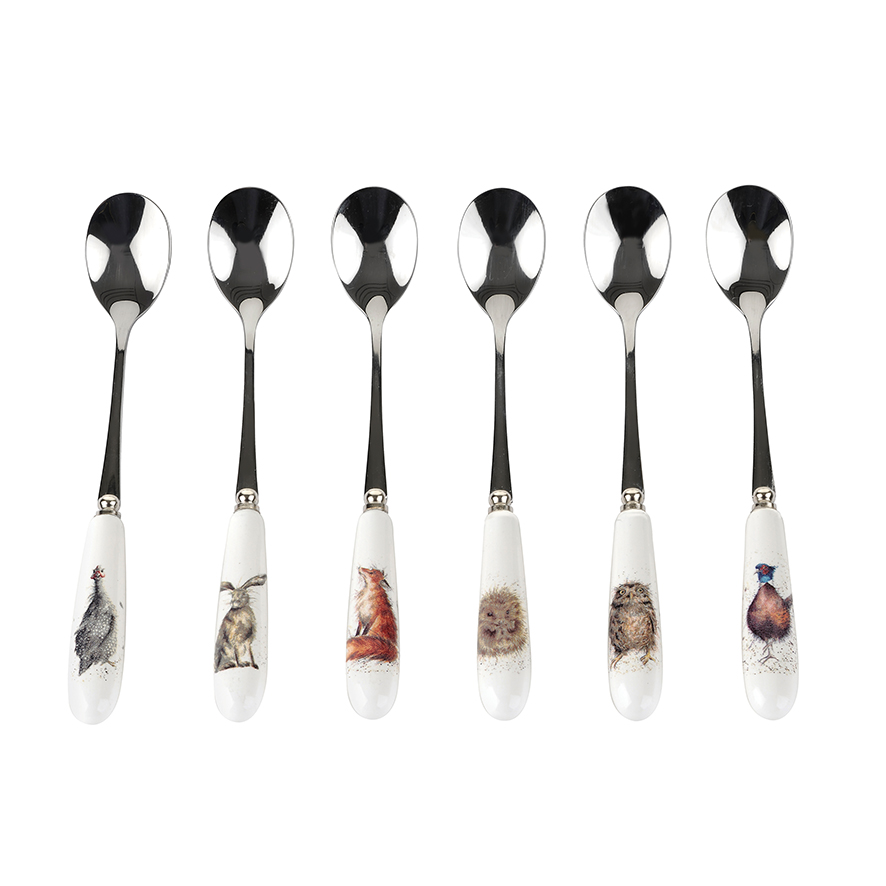 Wrendale Designs Set Of 6 Animal Tea Spoons