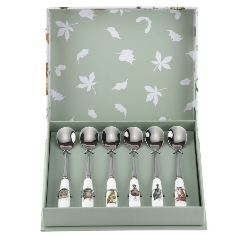 Wrendale Designs Set Of 6 Animal Tea Spoons