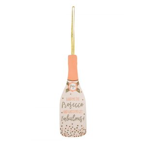 Hand Me The Prosecco Hanging Decoration - Sass and Belle