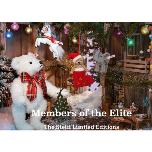 Steiff Christmas Teddy Bear Ornament in Stocking - Limited Edition EAN 006043