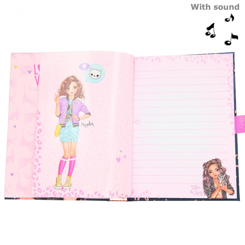 Top Model Musical Lockable Secret Diary With Code - LEO LOVE - 11327 - Depesche