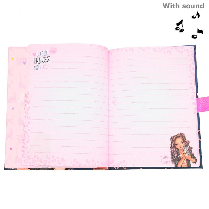 Top Model Musical Lockable Secret Diary With Code - LEO LOVE - 11327 - Depesche