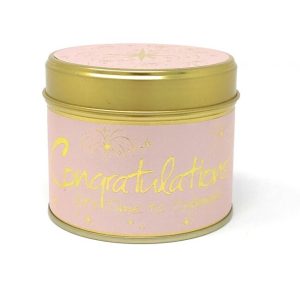 Lily-Flame Congratulations Scented Candle Tin