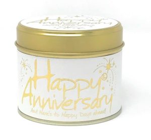 Lily-Flame Happy Anniversary Scented Candle Tin