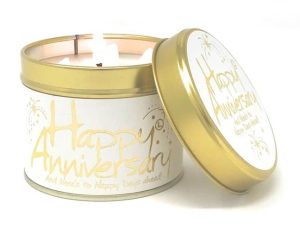 Lily-Flame Happy Anniversary Scented Candle Tin