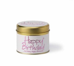 Lily-Flame Happy Birthday Scented Candle Tin