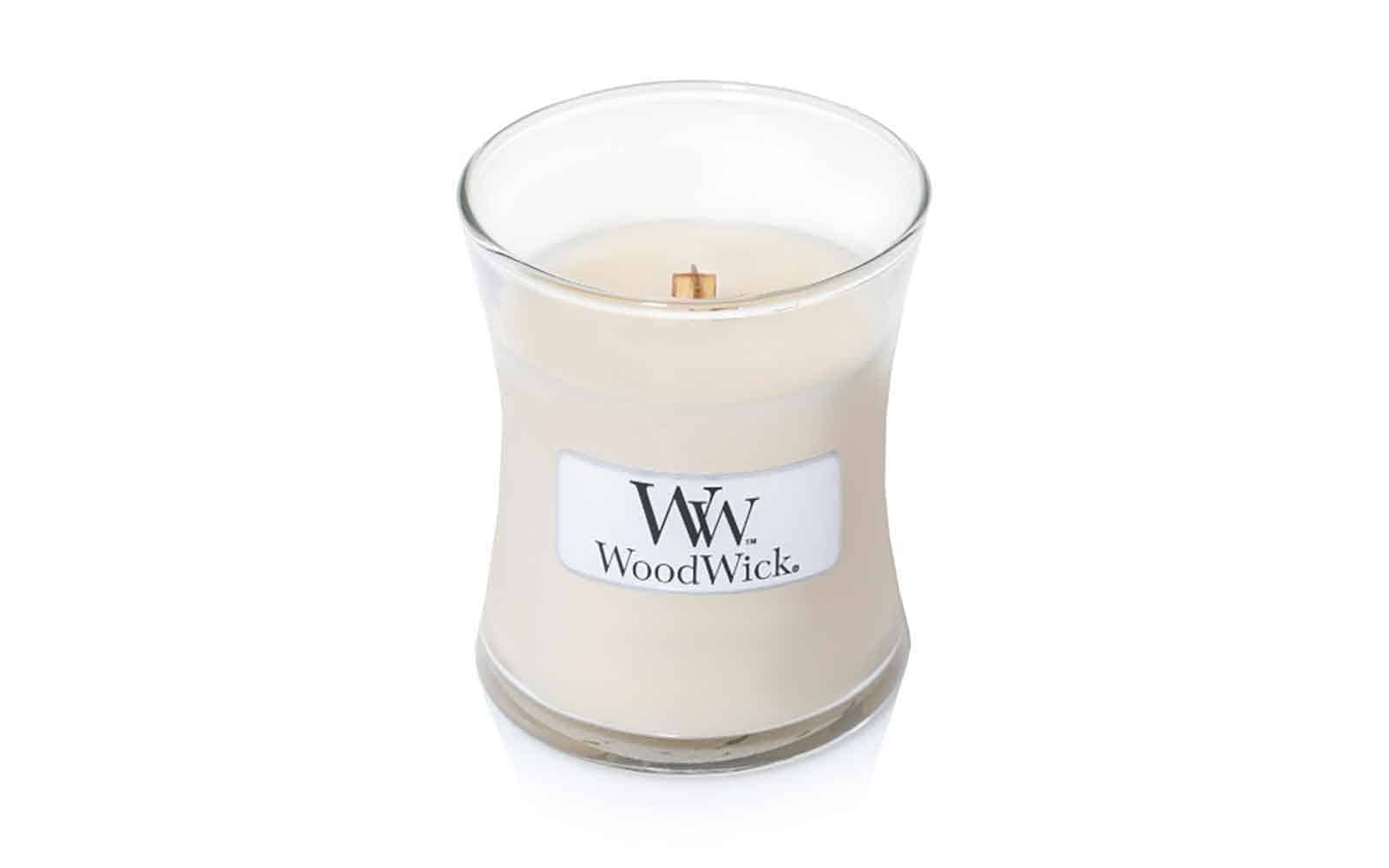 WoodWick Vanilla Bean Mini Hourglass Candle, 85g