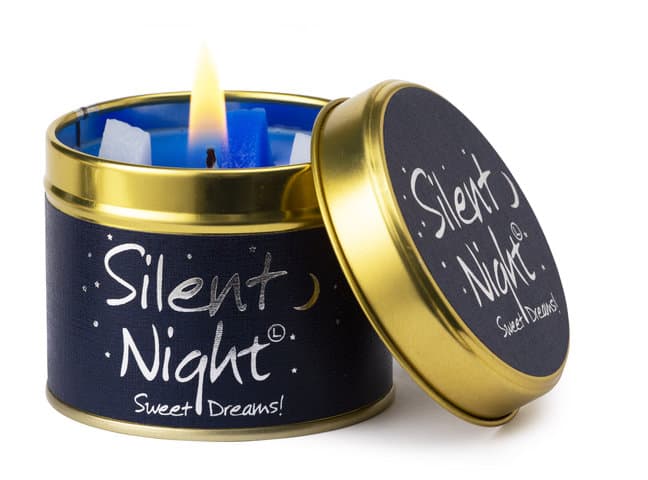 Lily-Flame Silent Night Scented Candle Tin