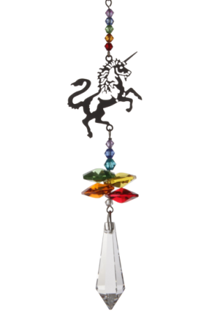 Crystal Fantasy Rainbow Unicorn Hanging Swarovski Suncatcher