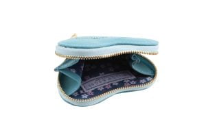 'Made of Money' Teal Heart Shaped Coin Purse - Willow and Rose