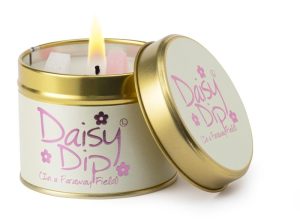 Lily-Flame Daisy Dip Scented Candle Tin