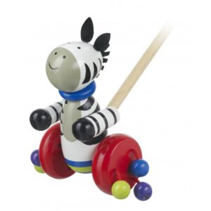Zebra Push Along - Orange Tree Toys