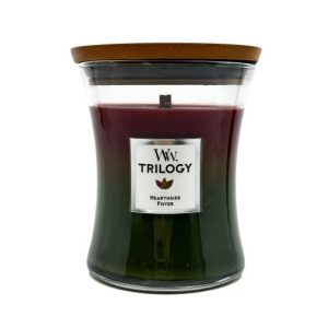 WoodWick Hearthside Foyer Trilogy Medium Hourglass Candle, 275g