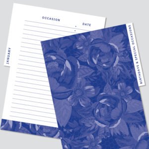 Navy Floral Bees Address Book - Rachel Ellen Designs
