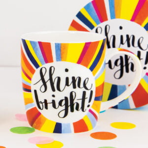 Shine Bright China Mug - Rachel Ellen Designs