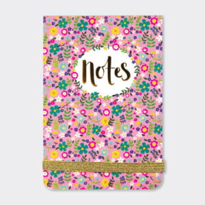 Pink Floral A7 Mini Notepad - Rachel Ellen Designs