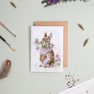 ‘Head Clover Heels‘ Rabbit Seed Card - Wrendale Designs
