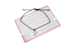 'Thankful For You' String Charm Bracelet
