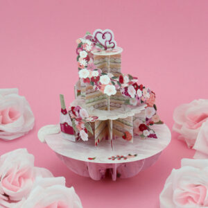 Santoro Cut The Cake Pirouettes 3D Pop-Up Card - Greetings or Wedding or Anniversary Card