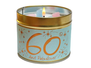 Lily-Flame Happy Birthday 60th Scented Candle Tin