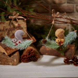Woodland Squirrel Christmas Decoration - Langs