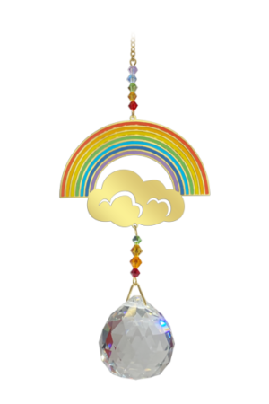 Crystal Wonders Rainbow Hanging Swarovski Crystal Suncatcher