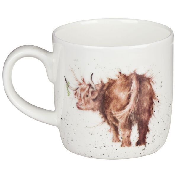 'Highland Cow' China Mug - Wrendale Designs