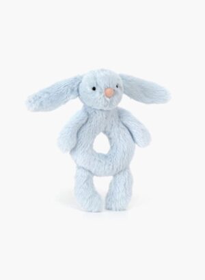Jellycat Bashful Bunny Baby Blue Ring Rattle
