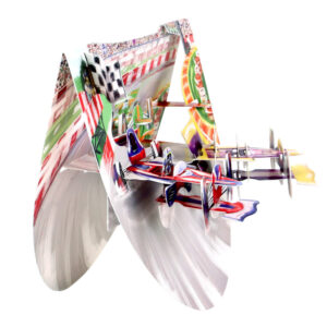 Santoro Motor Racing Popnrock 3D Pop-Up Card - Greetings and Birthday Card
