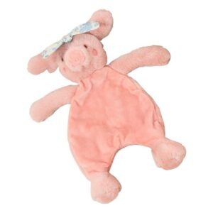 Mini Farm Cute Pig with Chintz Headband DouDou Comforter Toy 28cm