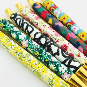 Pink Rosey Floral Boxed Pen - Rachel Ellen Designs