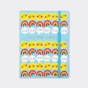 Suns, Rainbows & Clouds Gratitude Journal Notebook - Rachel Ellen Designs